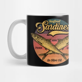 Vintage Sardines Label Mug